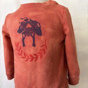 6-9M Freak of Nature Block Printed Hand Dyed Sweatshirt